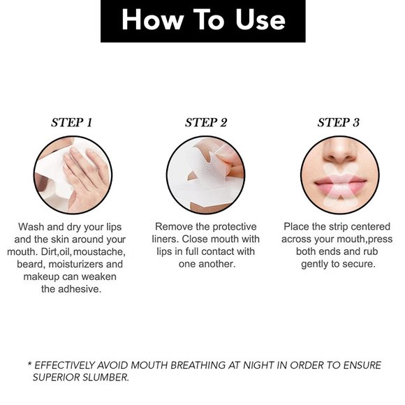 120-Pack: Advance Anti-Snoring Nasal Stripes And Gentle Mouth Tapes - Picture 3 of 4